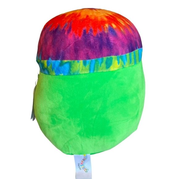 1x SQUISHMALLOW 8" GARO THE TIE DYE MUSHROOM BLACKLIGHT EXCLUSIVE NEW w/ TAGS - Picture 2 of 4